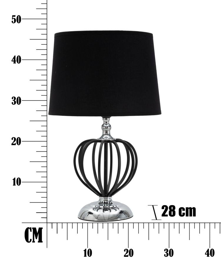 Tafellamp Darky Silver Ø 28×44,5 cm