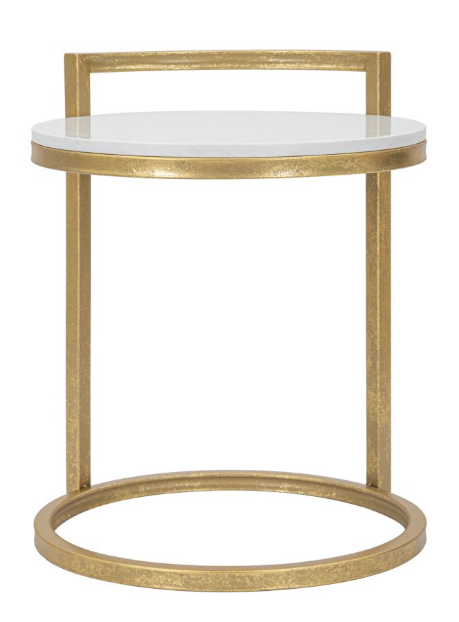 Bijzettafel Round Marble 40×43×50 cm