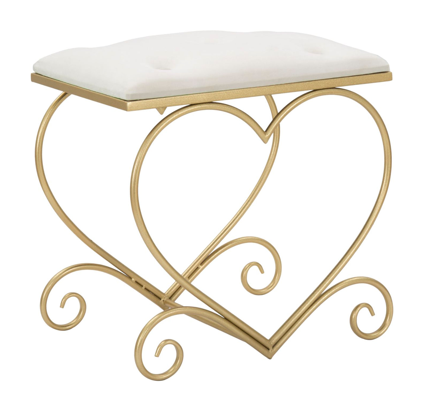 Kruk Heart Crema 50×37,5×51,5 cm