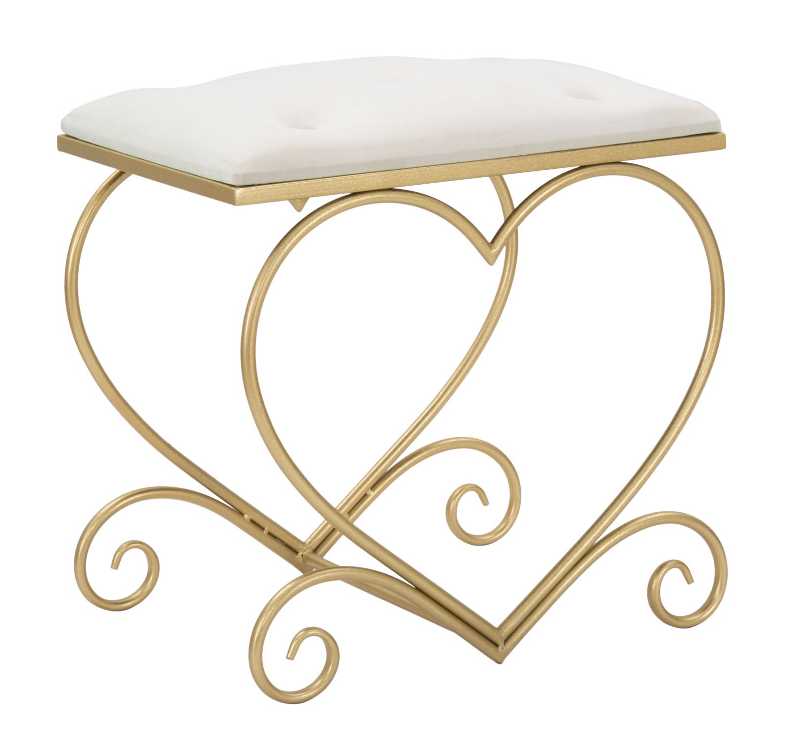 Kruk Heart Crema 50×37,5×51,5 cm