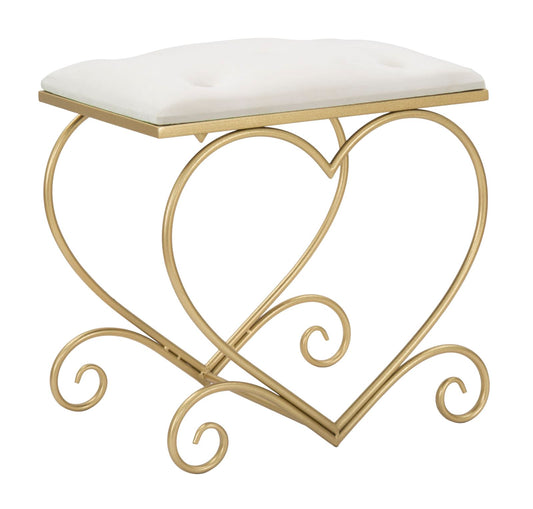 Kruk Heart Crema 50×37,5×51,5 cm