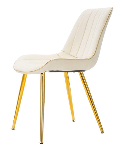 Stoel Paris Crema/gold Set 2 Pz 51×59×79 cm