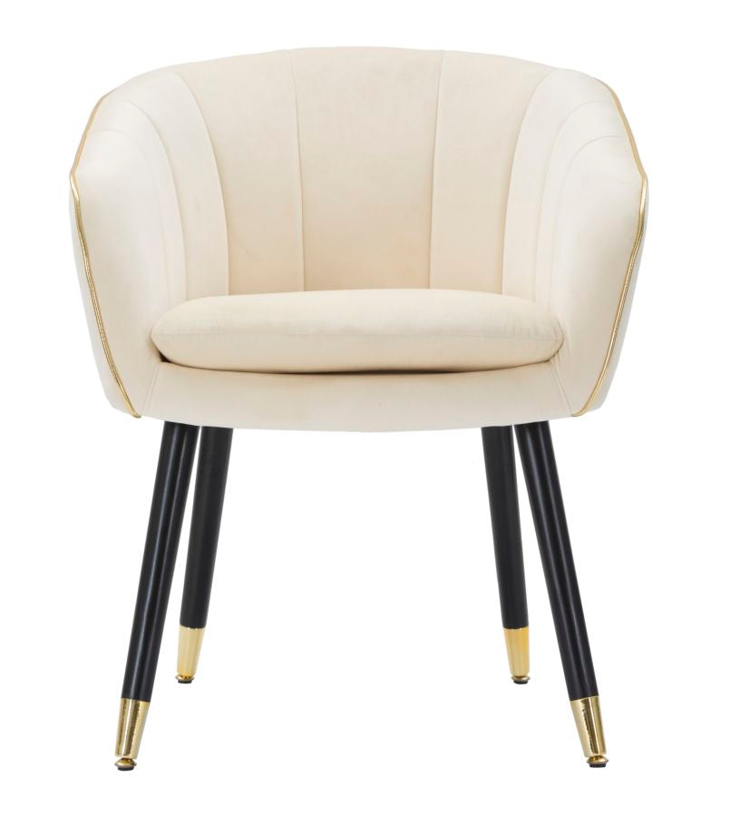 Fauteuil Paris Crema/gold 62×58×78 cm