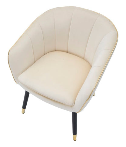 Fauteuil Paris Crema/gold 62×58×78 cm
