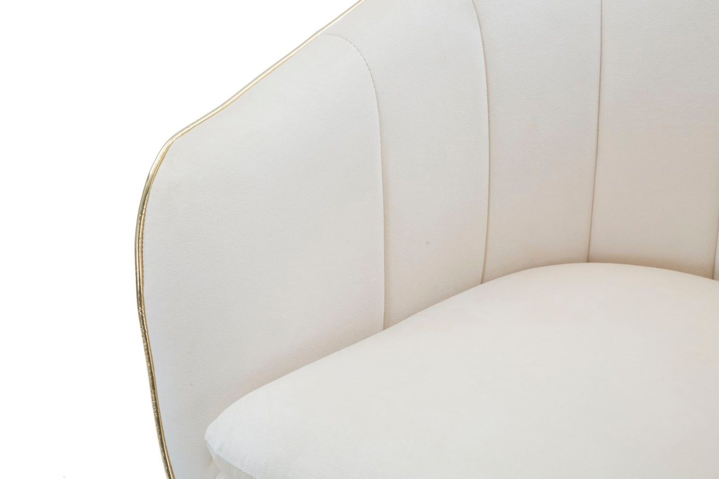 Fauteuil Paris Crema/gold 62×58×78 cm