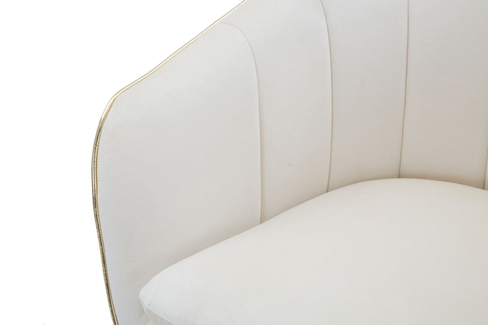 Fauteuil Paris Crema/gold 62×58×78 cm