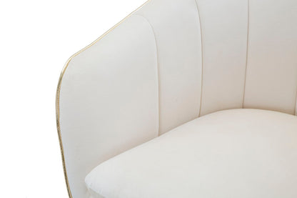 Fauteuil Paris Crema/gold 62×58×78 cm