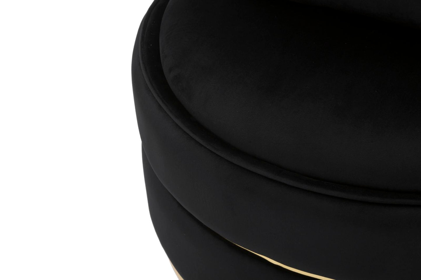 Fauteuil Paris Space Nero/gold Ø 84×72 cm