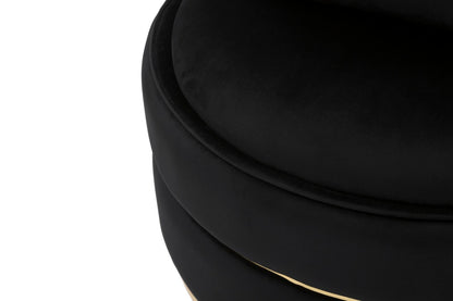 Fauteuil Paris Space Nero/gold Ø 84×72 cm