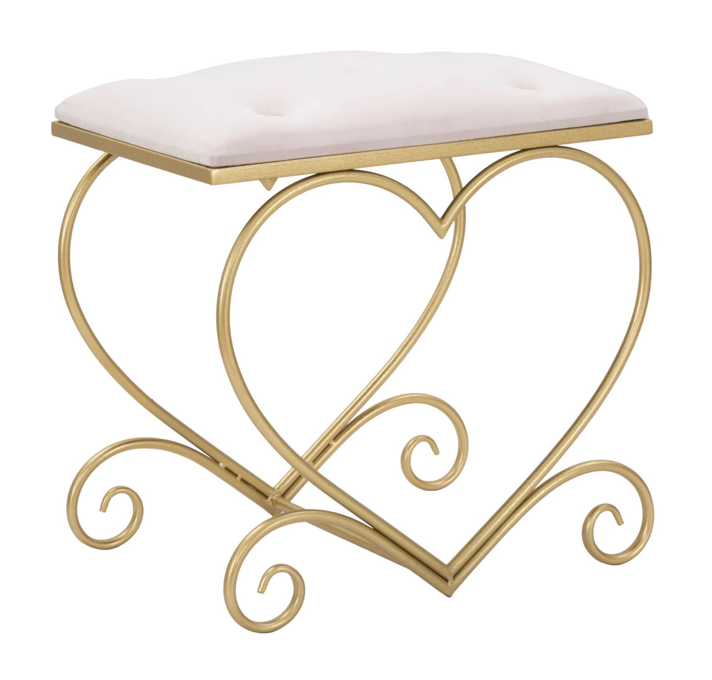 Kruk Heart Rosa 50×37,5×51,5 cm