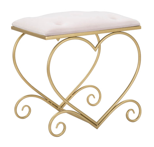 Kruk Heart Rosa 50×37,5×51,5 cm