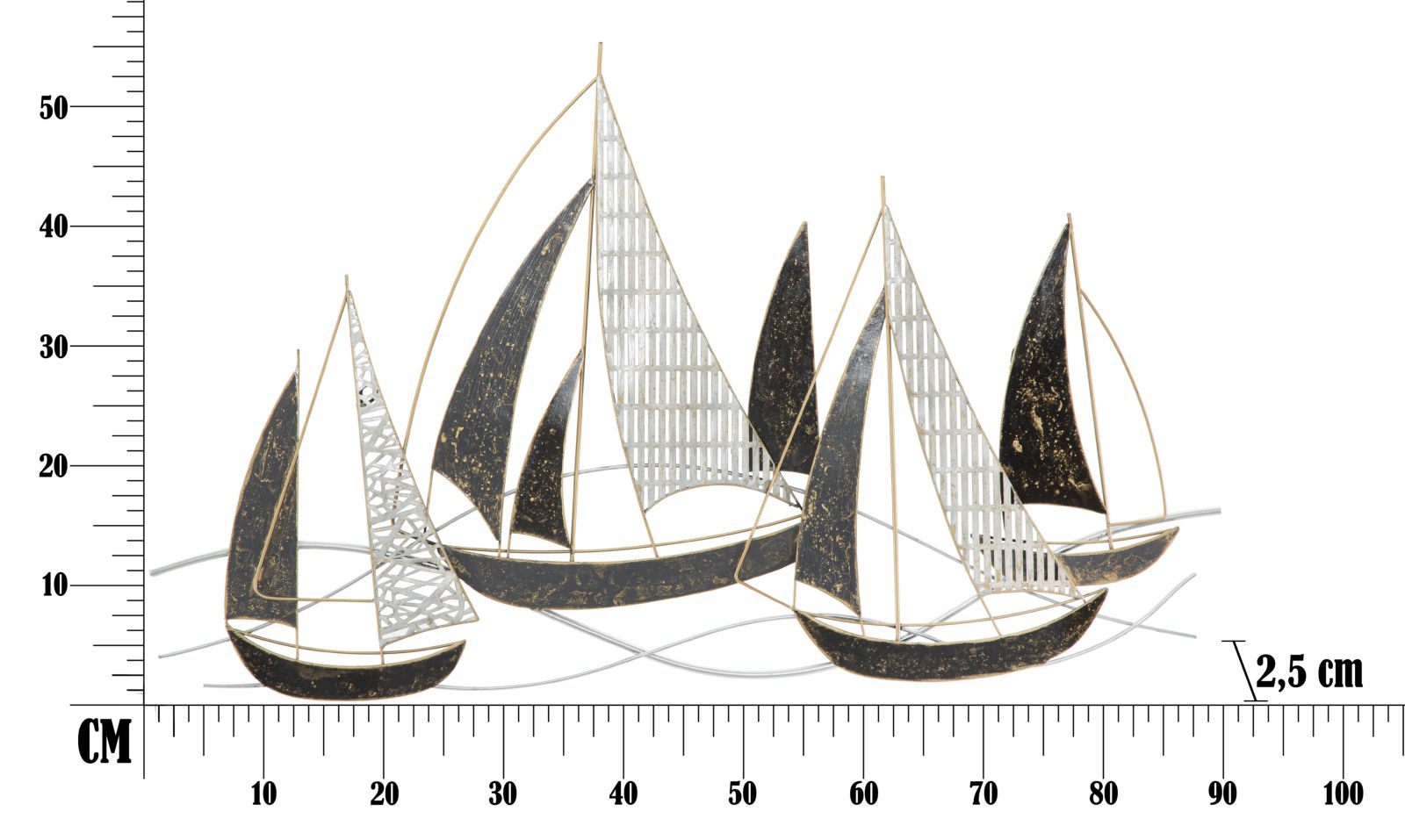 Wandpaneel Veliero 91×2,5×55,9 cm