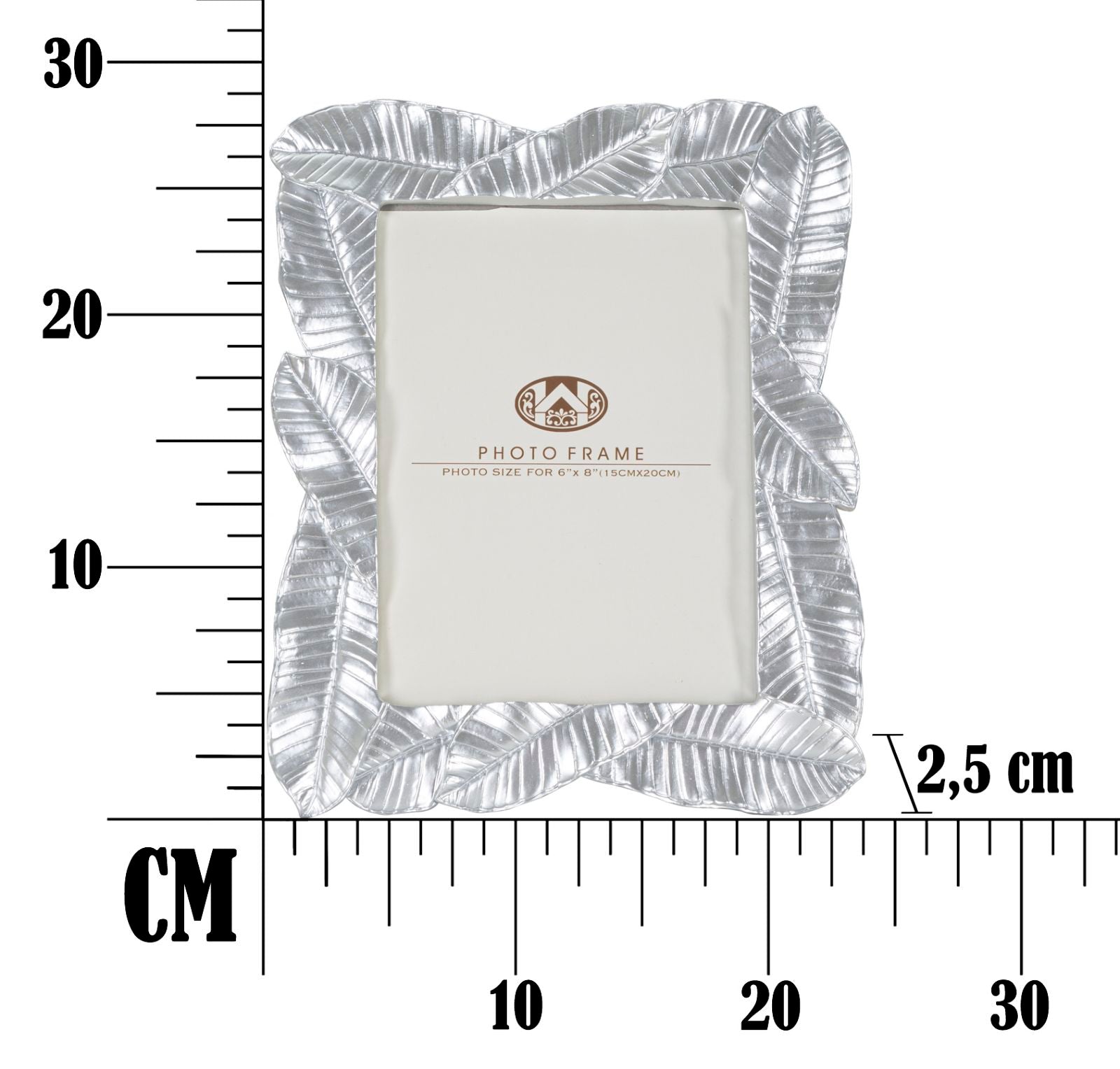 Fotolijst Lefy Silver 23×2,5×27,5 cm