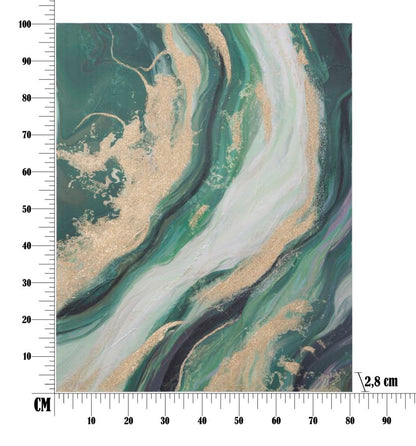 Schilderij Greenery 80×2,8×100 cm
