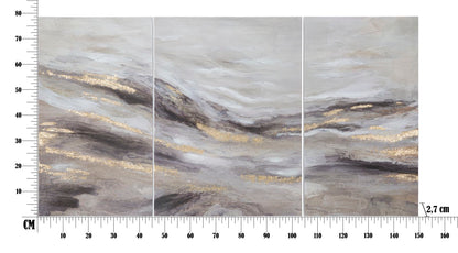 Schilderij Monty Set 3 Pz 45×2,7×80 cm