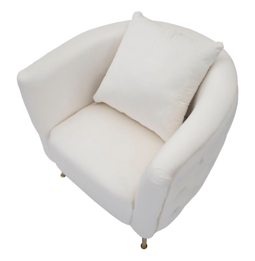 Fauteuil Bucarest Crema 76×74×73 cm