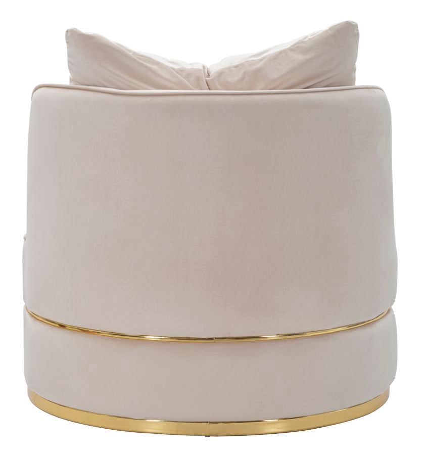 Fauteuil Paris Space Crema/gold Ø 84×72 cm