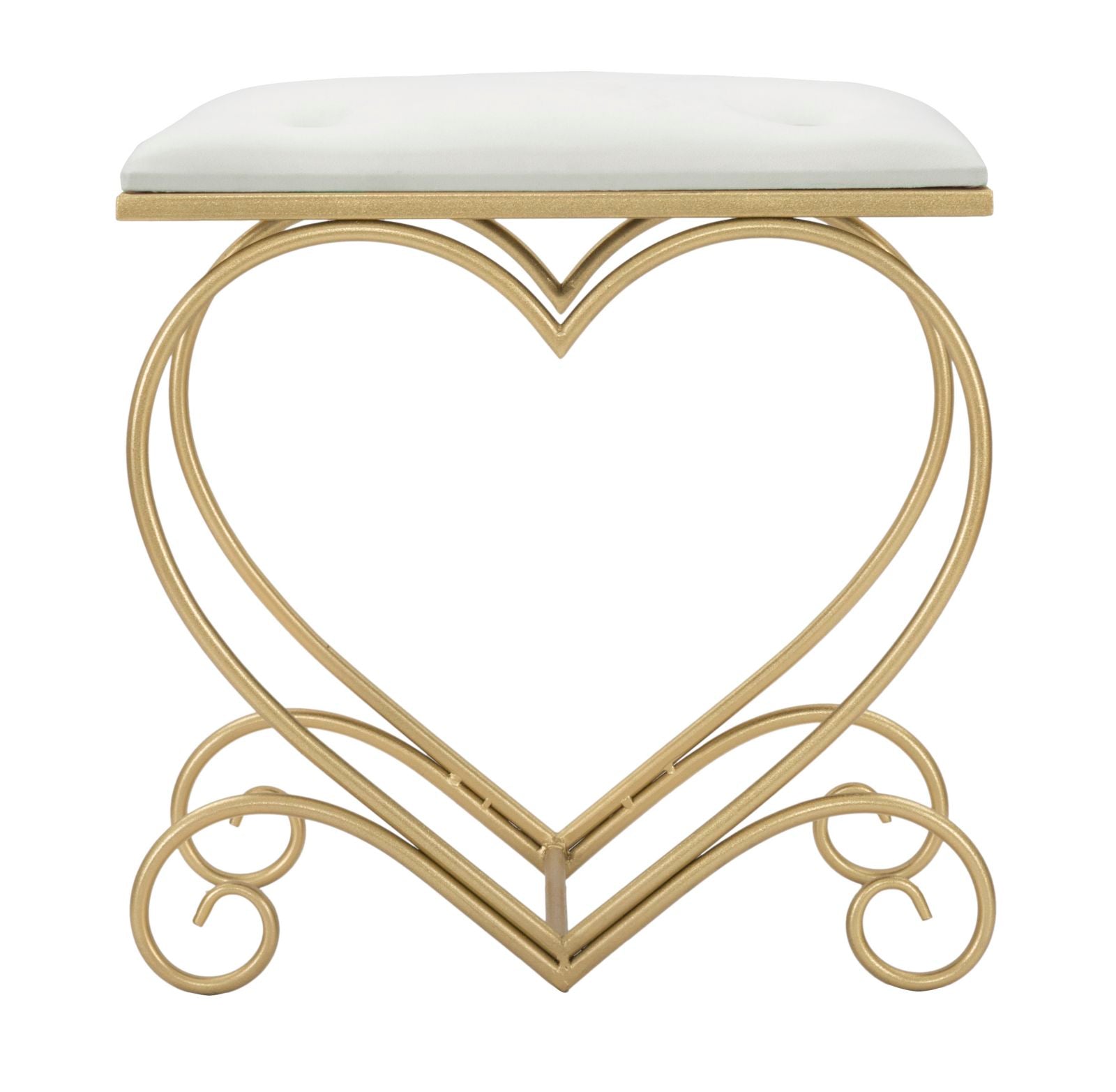 Kruk Heart Crema 50×37,5×51,5 cm