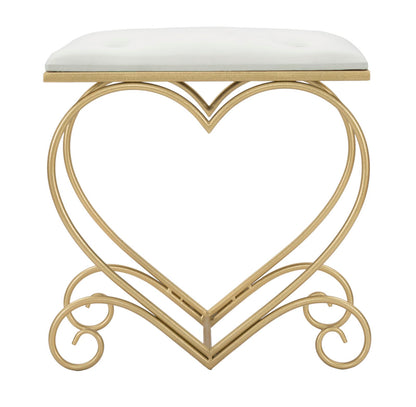Kruk Heart Crema 50×37,5×51,5 cm