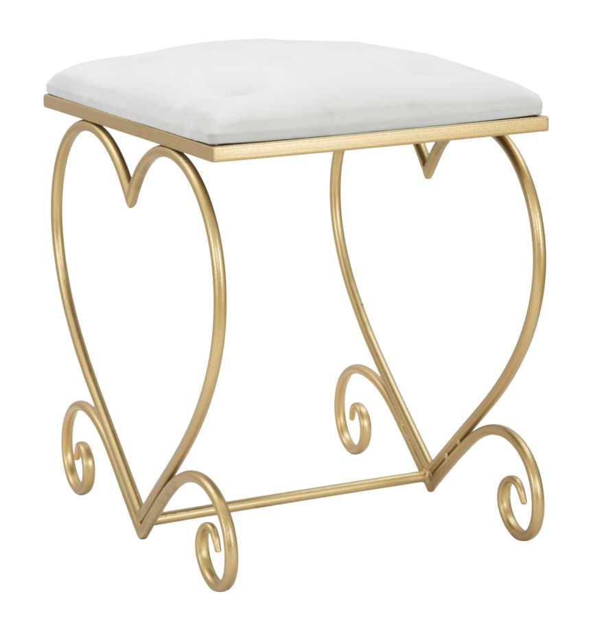 Kruk Heart Crema 50×37,5×51,5 cm