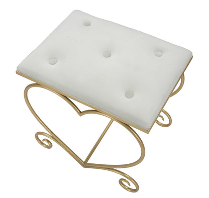 Kruk Heart Crema 50×37,5×51,5 cm