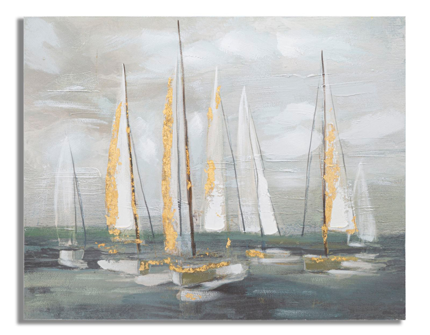 Schilderij Gold Boat 100×2,8×80 cm
