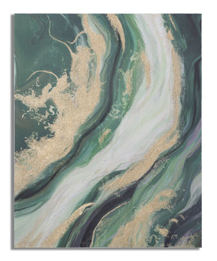 Schilderij Greenery 80×2,8×100 cm