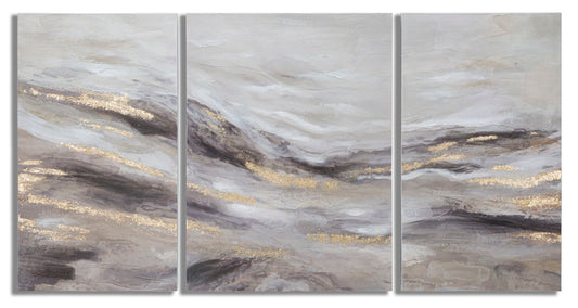 Schilderij Monty Set 3 Pz 45×2,7×80 cm