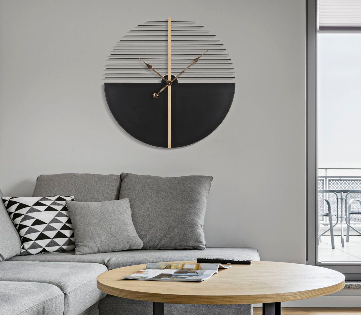 Wandklok Glam Stick Ø 60×4,5 cm