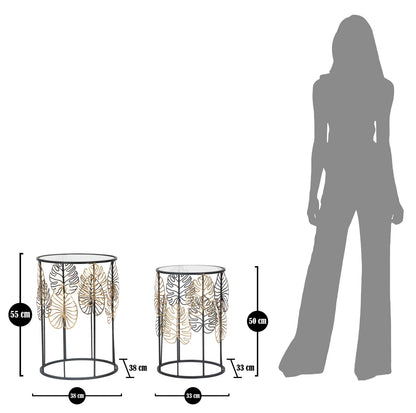 Tafel Foglie Glam Coppia Ø 38×55 cm