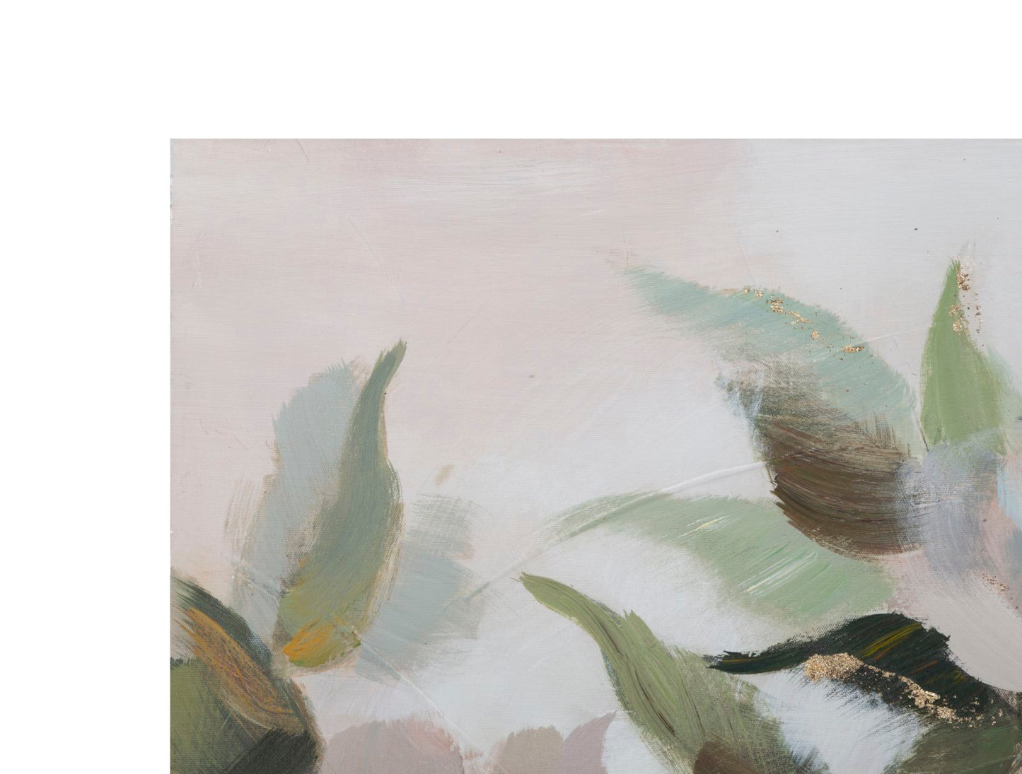 Schilderij Handmade Wall Painting Flower&leaf 100×3,7×80 cm
