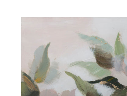 Schilderij Handmade Wall Painting Flower&leaf 100×3,7×80 cm