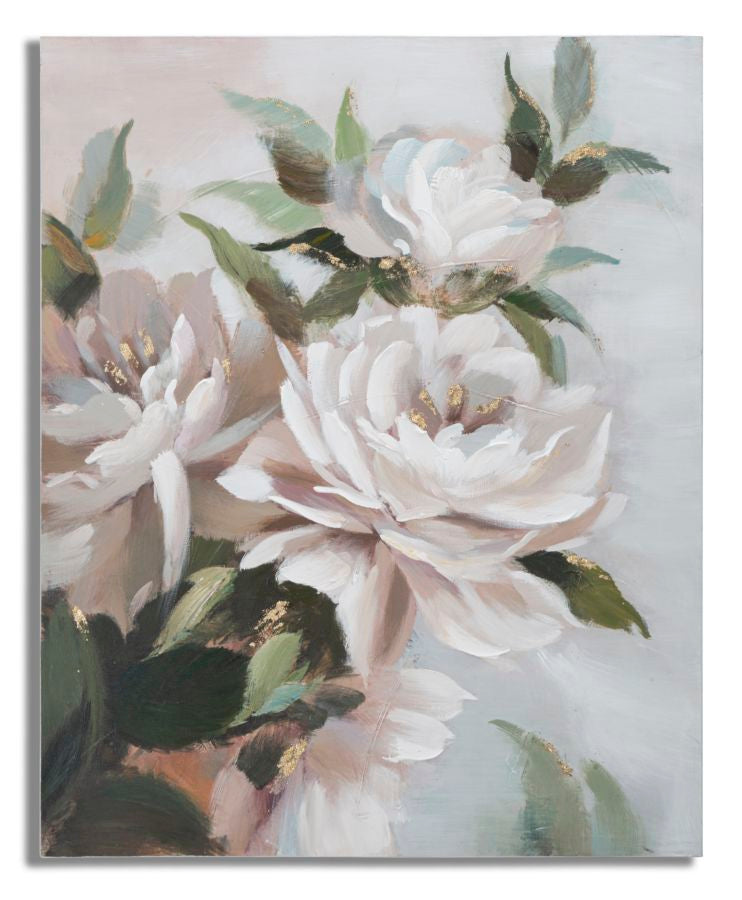 Schilderij Handmade Wall Painting Flower&leaf 100×3,7×80 cm