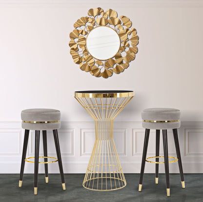 Barkruk Paris Grigio/gold Ø 35×74 cm