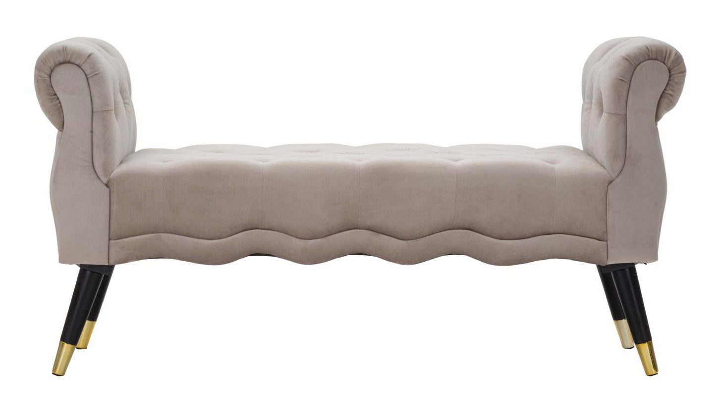 Bankje Paris Grigia/gold 120×40×60 cm