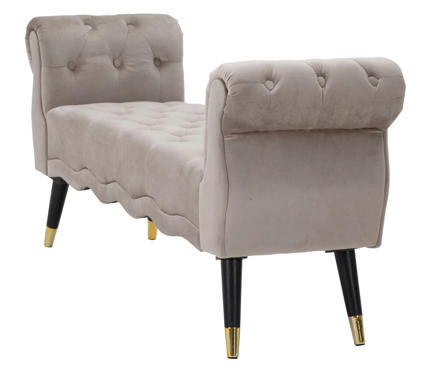 Bankje Paris Grigia/gold 120×40×60 cm