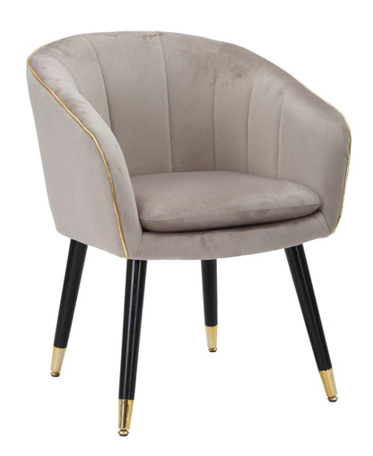 Fauteuil Parmchair Paris Grigia/gold 62×58×78 cm
