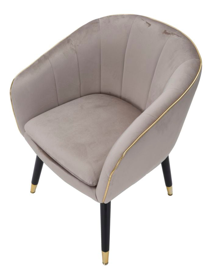 Fauteuil Parmchair Paris Grigia/gold 62×58×78 cm