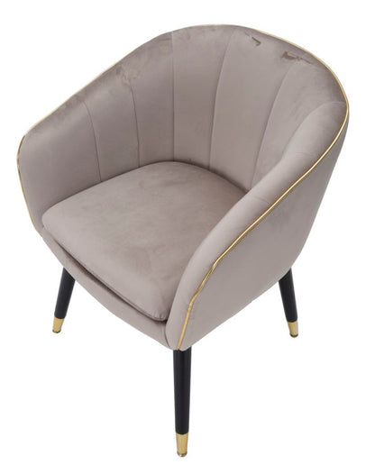 Fauteuil Parmchair Paris Grigia/gold 62×58×78 cm