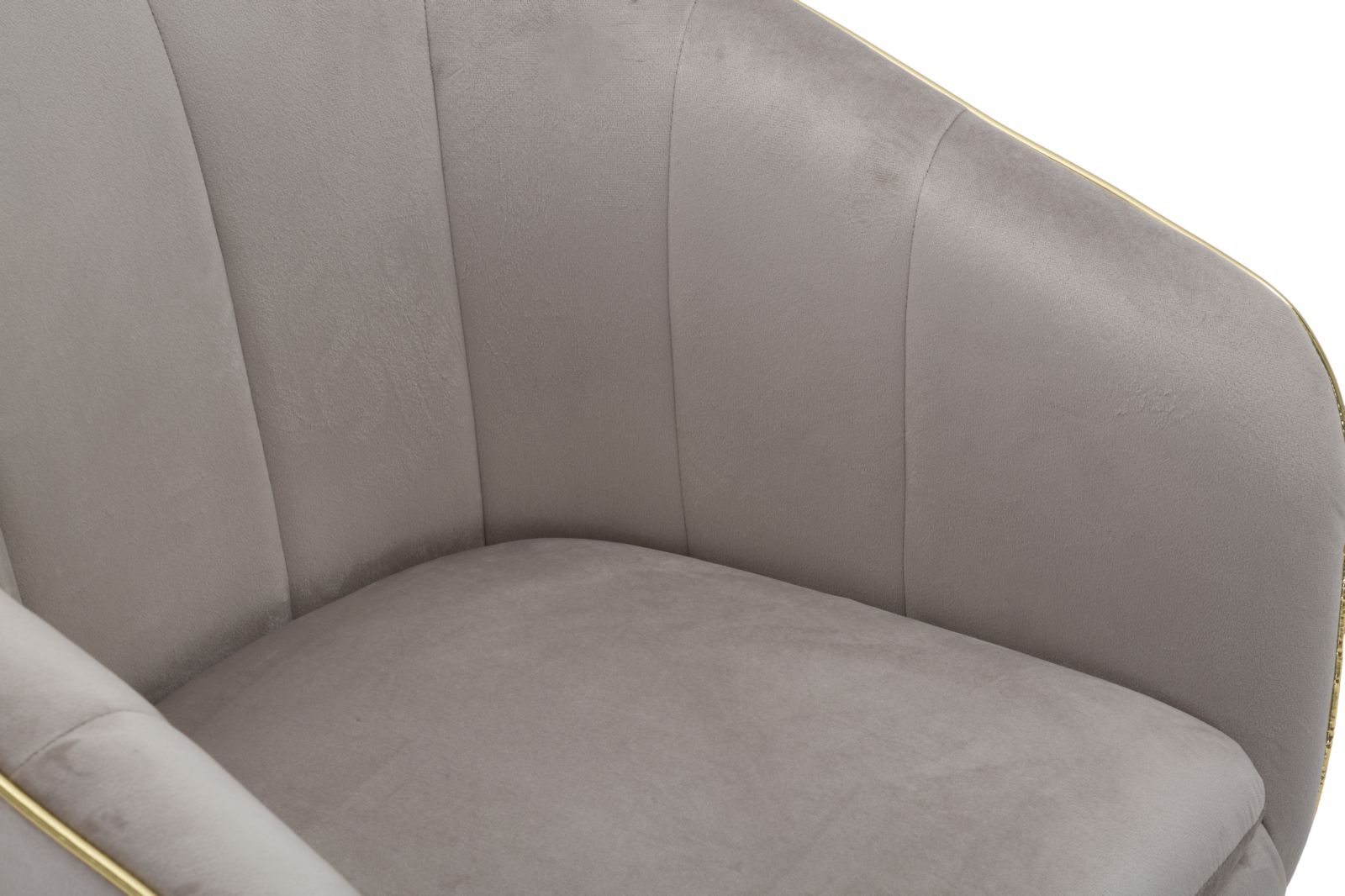 Fauteuil Parmchair Paris Grigia/gold 62×58×78 cm