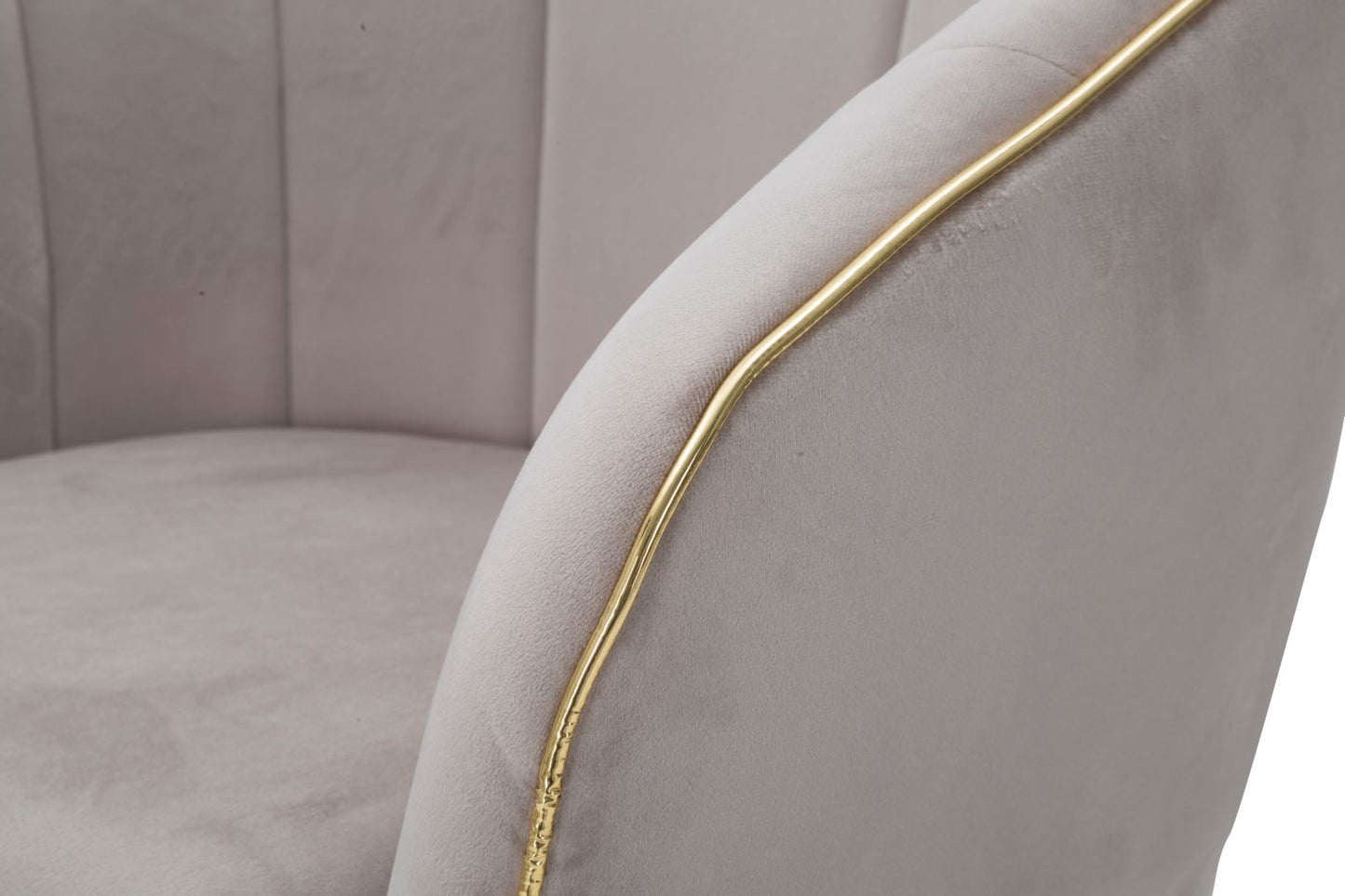 Fauteuil Parmchair Paris Grigia/gold 62×58×78 cm