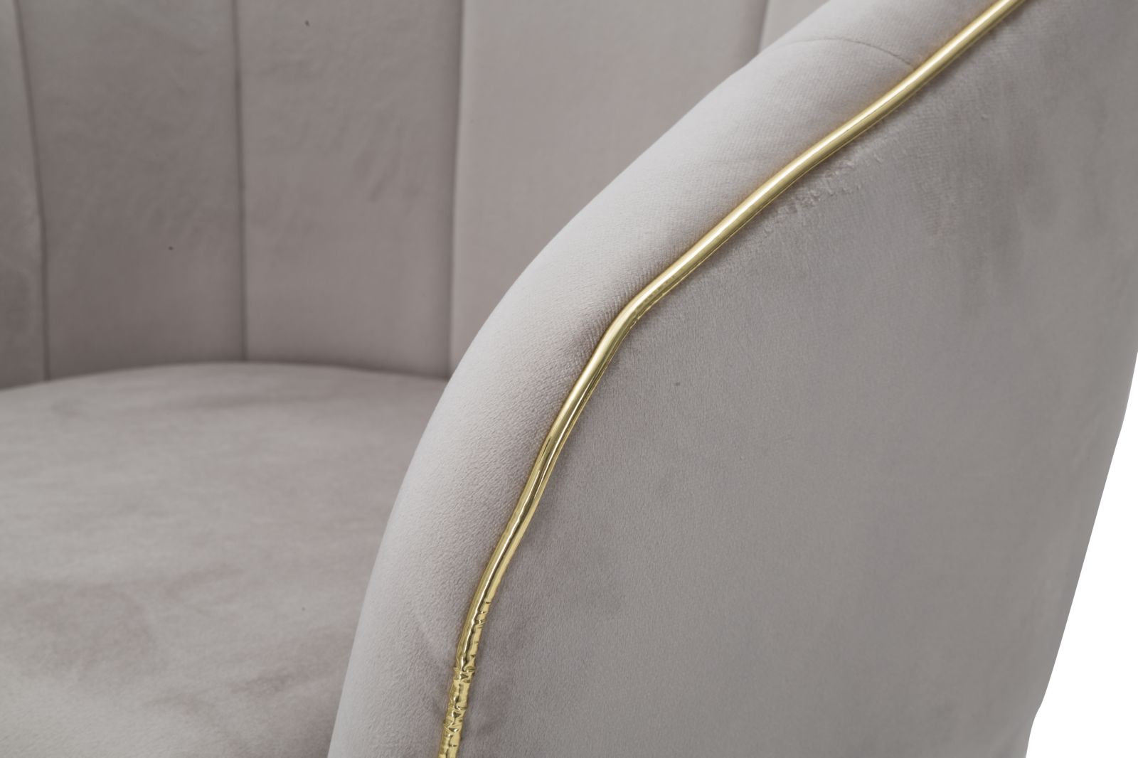Fauteuil Parmchair Paris Grigia/gold 62×58×78 cm