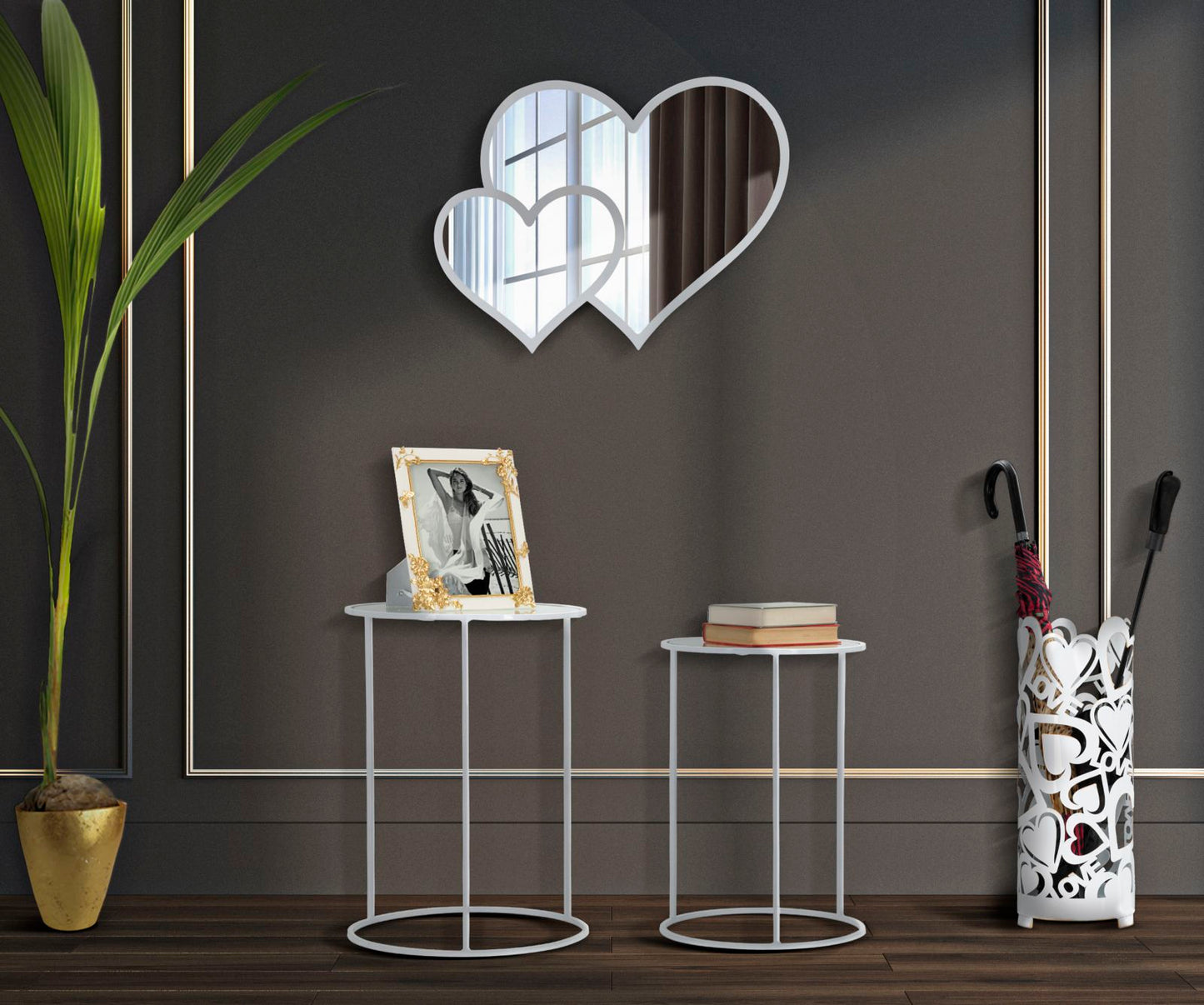 Tafel White Harts Coppia Ø 43×60 cm