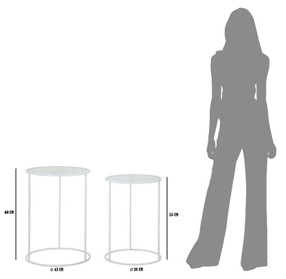 Tafel White Harts Coppia Ø 43×60 cm