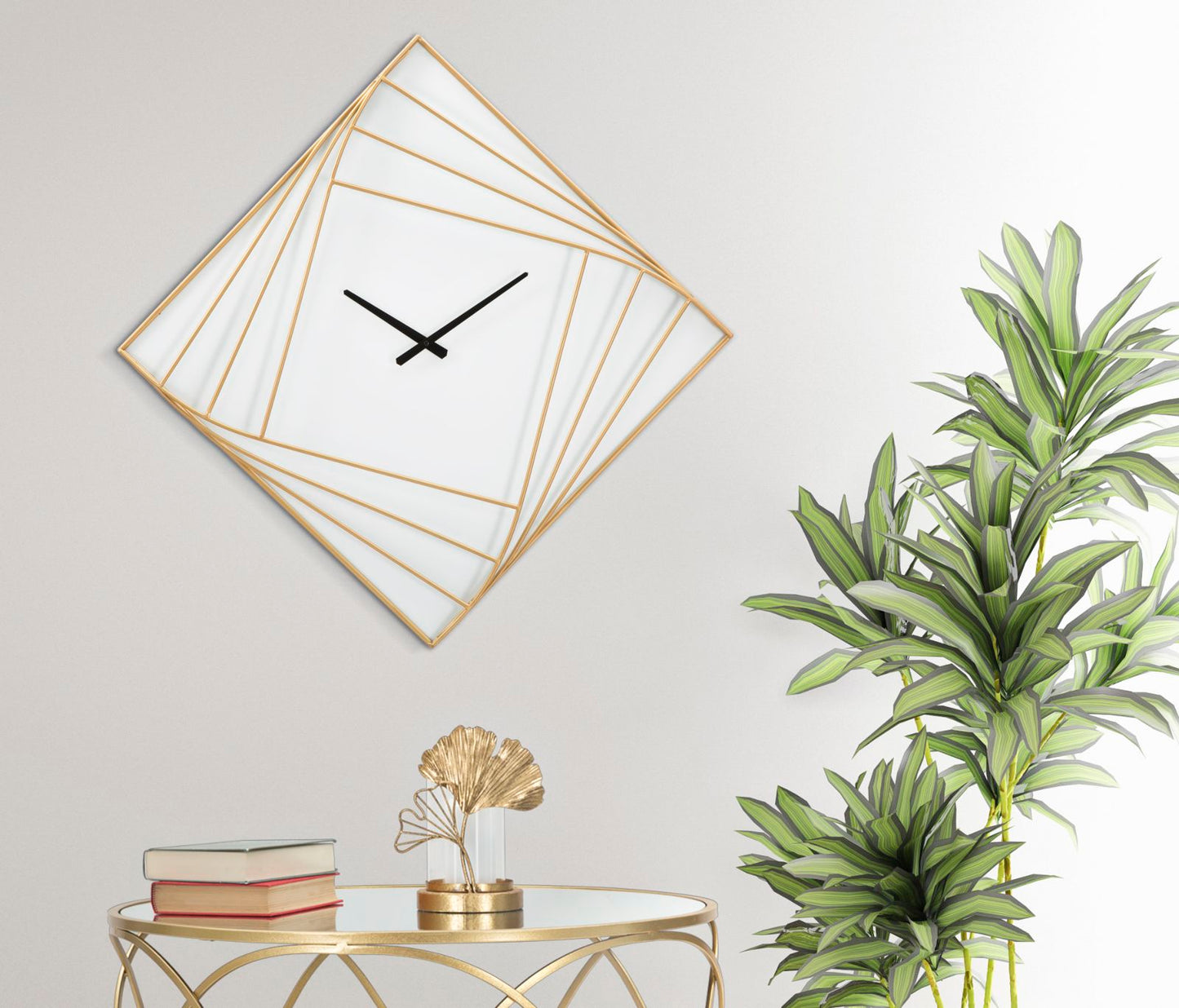 Wandklok Goldy Line Cm 85×6×85 cm