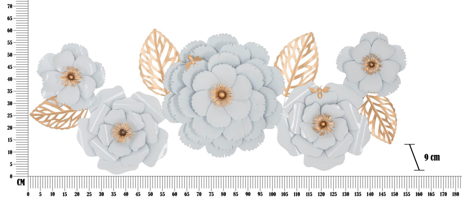 Wandpaneel White Decor 158x9x60