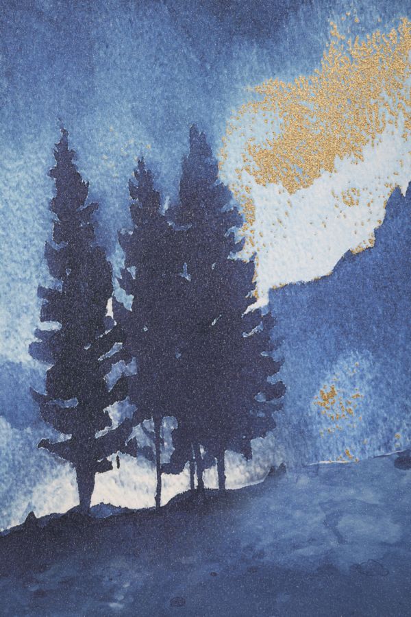 Wandprint Mountain Tree 80×3×120 cm