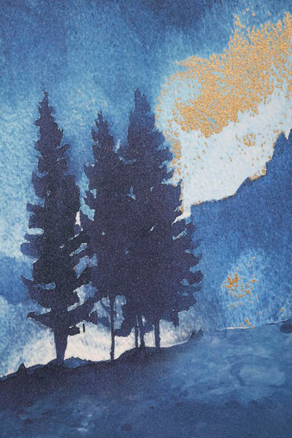 Wandprint Mountain Tree 80×3×120 cm