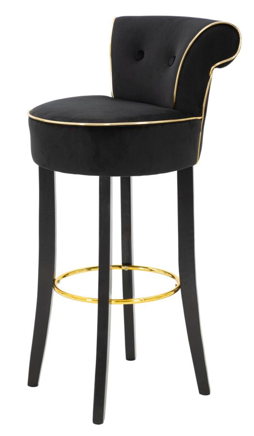 Barkruk Luxy Black 46×48×96 cm