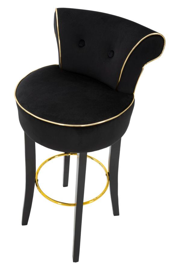 Barkruk Luxy Black 46×48×96 cm